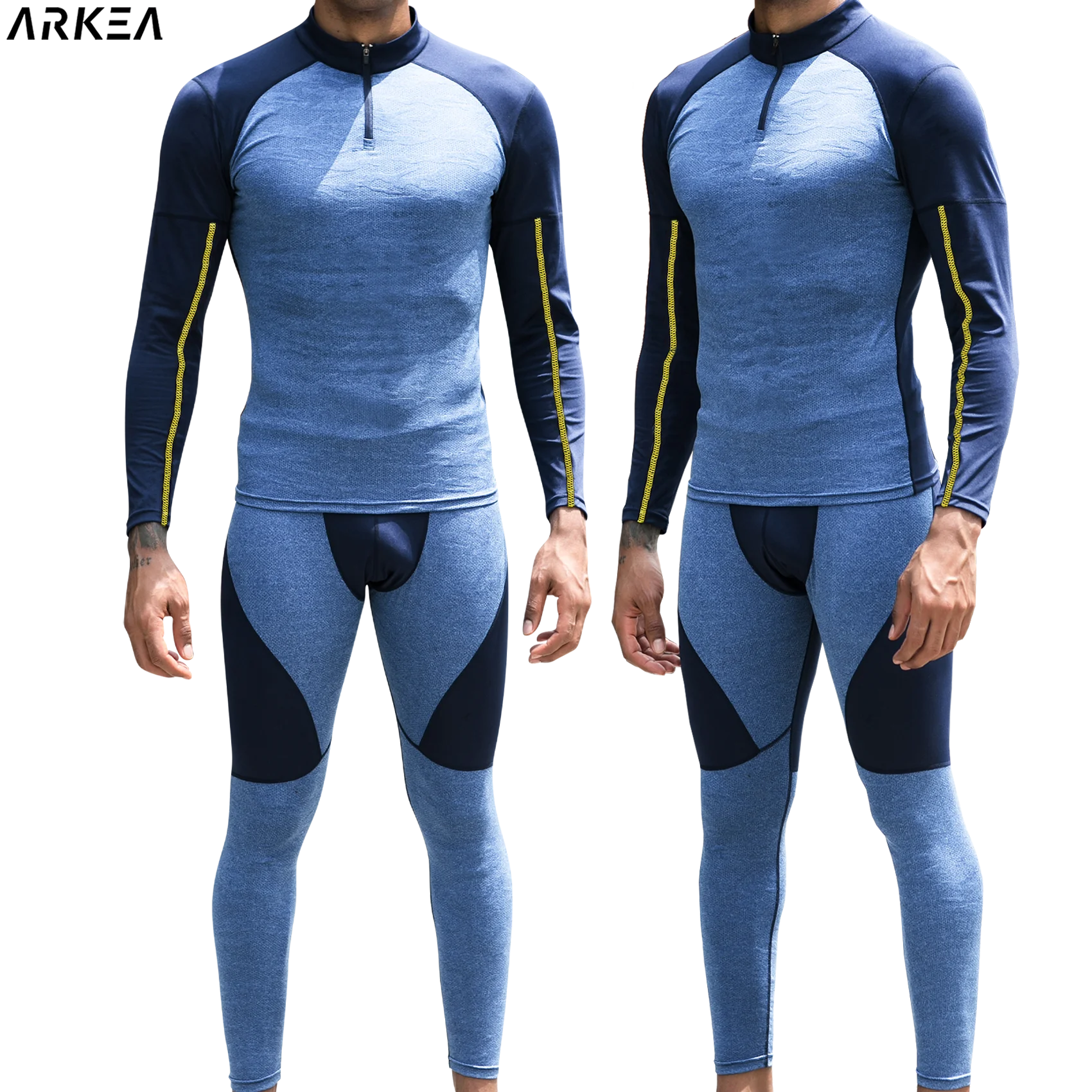 Compression Long Pant - Mens Running Set Compression T-Shirt Pants