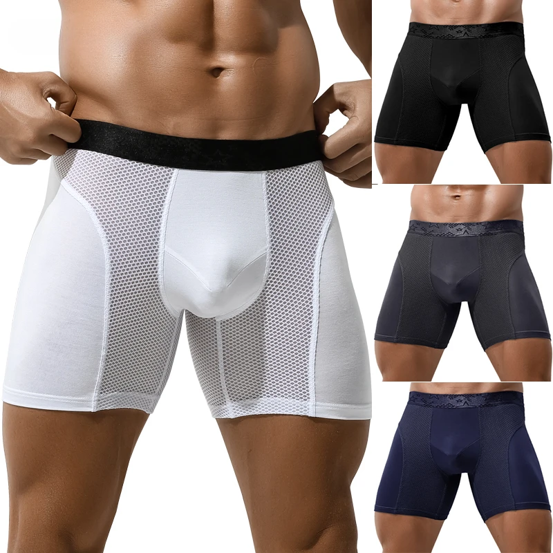Long Leg Trunk Men - Men’s Total Support Pouch Boxer Briefs