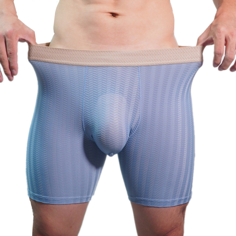 Mens Boxer Shorts Homme Nylon  – обзор и цена Long Leg Trunk Men