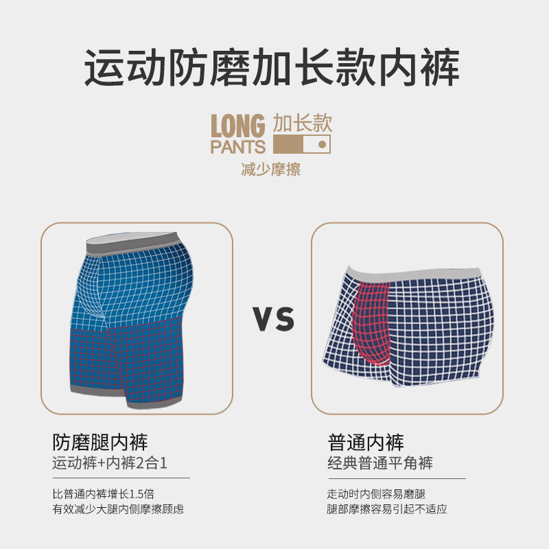 2pcs/Lot underpants leg up lon – обзор и цена Long Leg Trunk Men