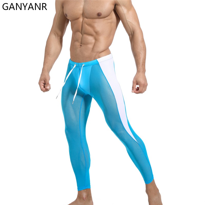 GANYANR Running Tights Men Com – обзор и цена Compression Long Pant