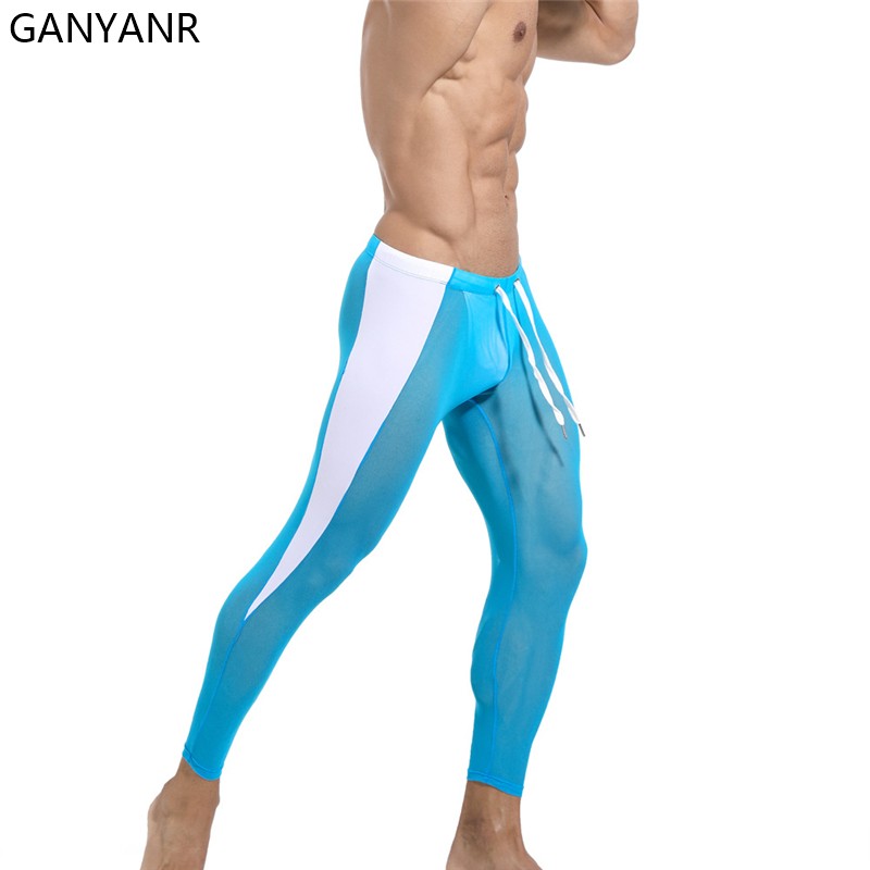 GANYANR Running Tights Men Com – обзор и цена Compression Long Pant