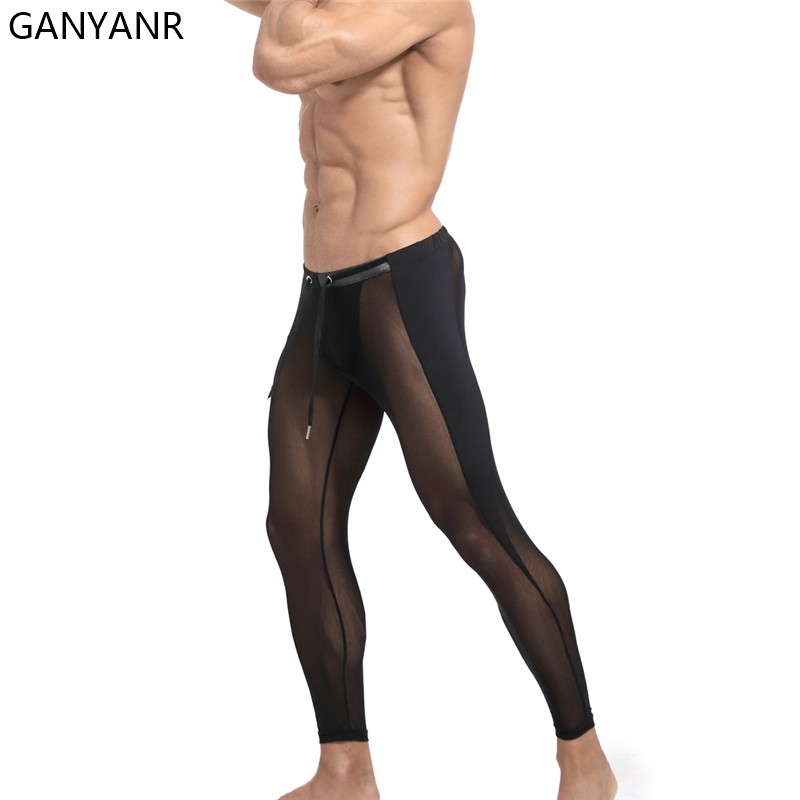 GANYANR Running Tights Men Com – обзор и цена Compression Long Pant