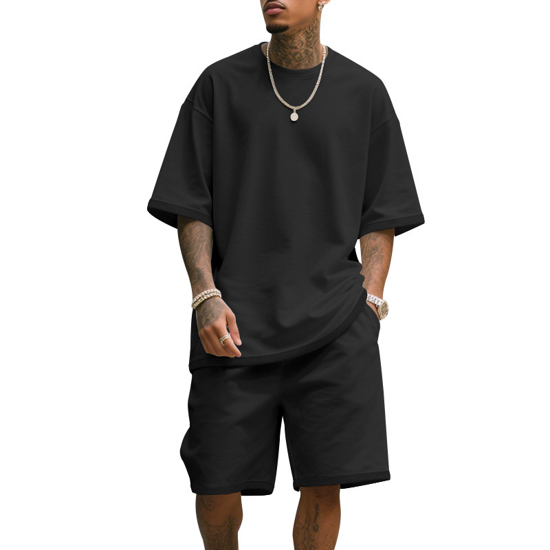 Men's Casual Two Piece Set Sum – обзор и цена T Shirt Tight Fit