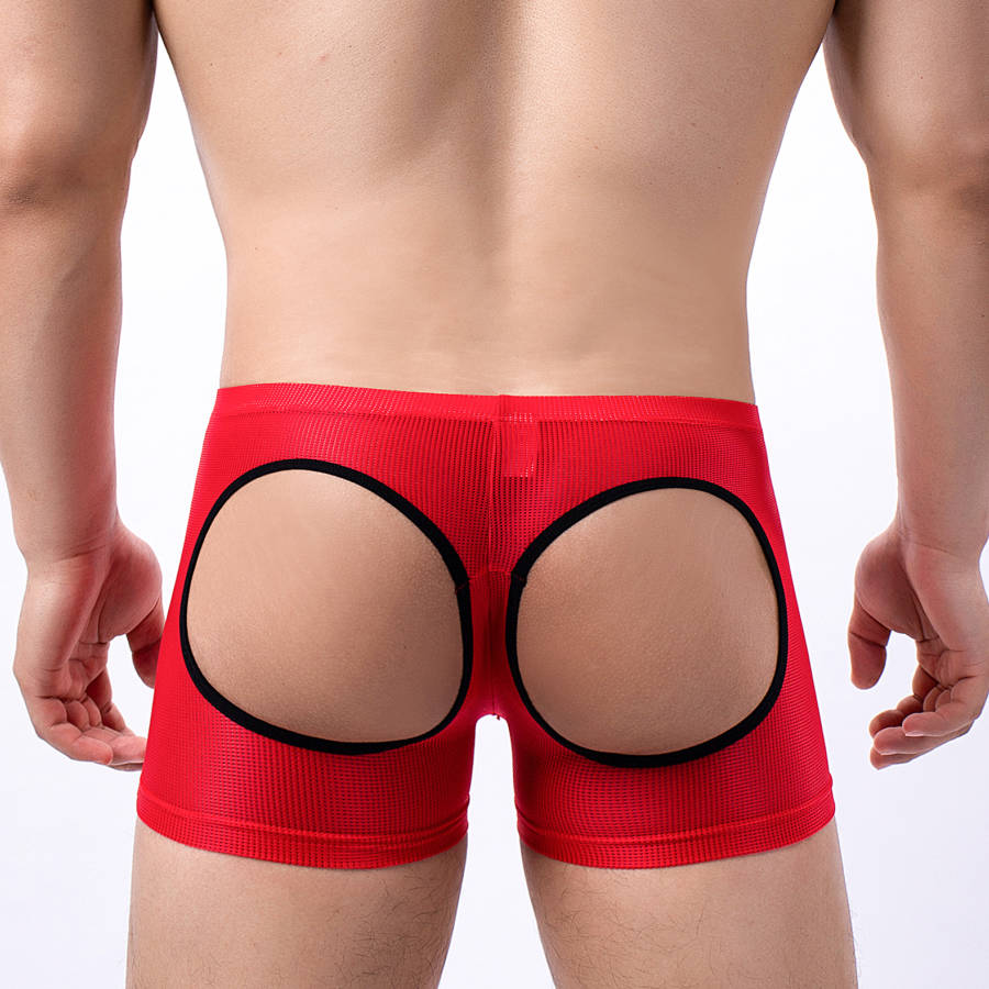Men's Open Butt Boxer Shorts M – обзор и цена Mesh Sport Boxer