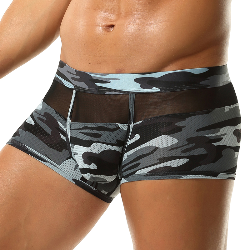 Camouflage Boxer Shorts Men Po – обзор и цена Mesh Sport Boxer