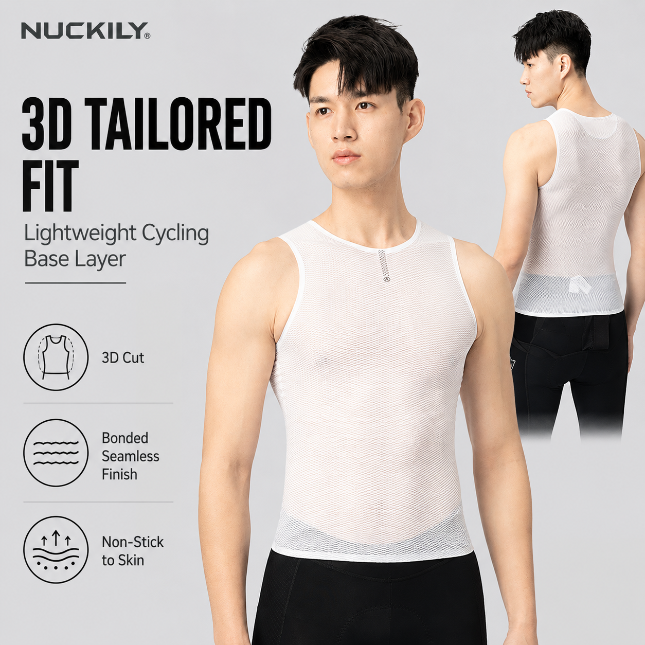 NUCKILY Men Cycling Base Layer – обзор и цена Sleeveless Undershirt