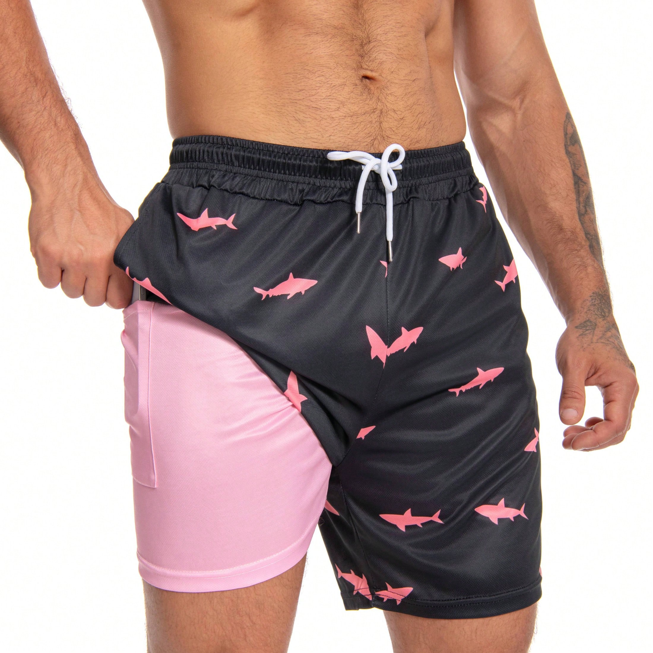 Mens Swim Trunks With Compress – обзор и цена Trunk Breathable Men
