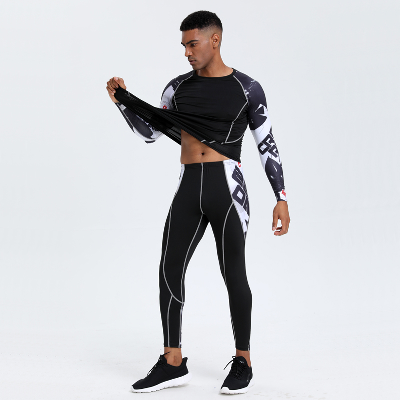 Men's PRO Sports Fitness Suit: – обзор и цена Compression Long Pant