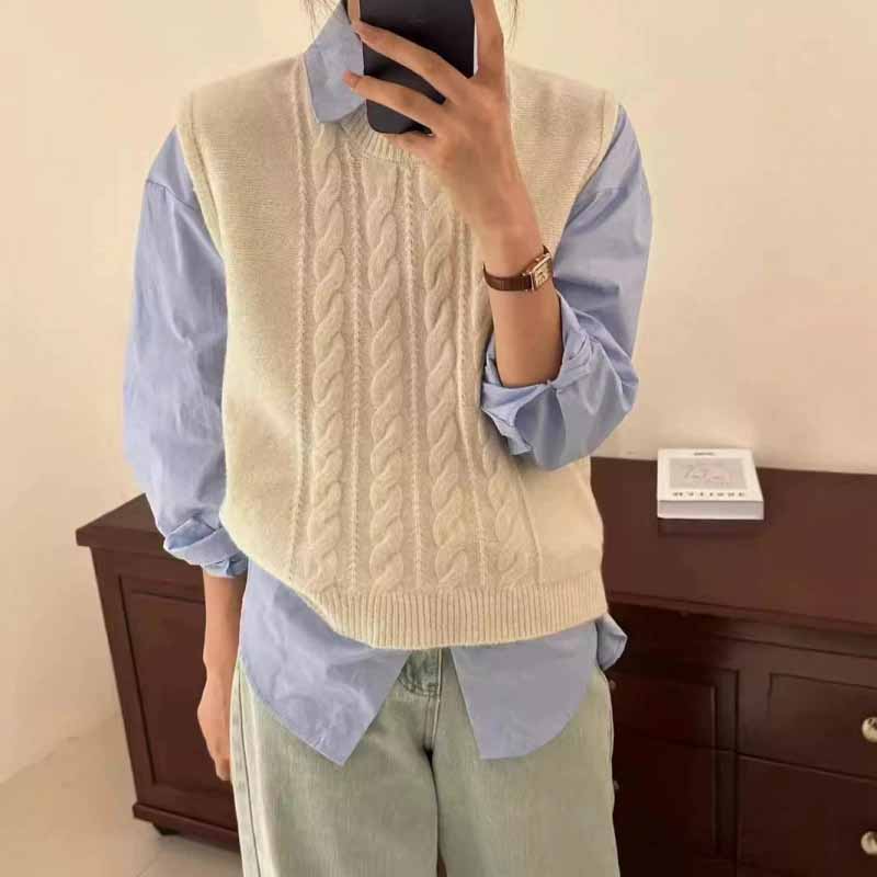 2025 New O-Neck Knitted Vest W – обзор и цена Sleeveless Undershirt