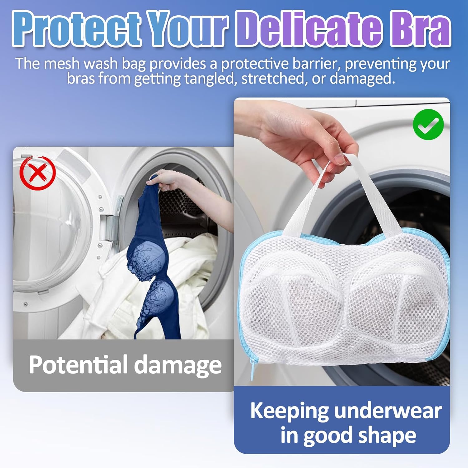 2-Pack Bra Wash Bags- Non-Defo – обзор и цена Multi Pack Underwear