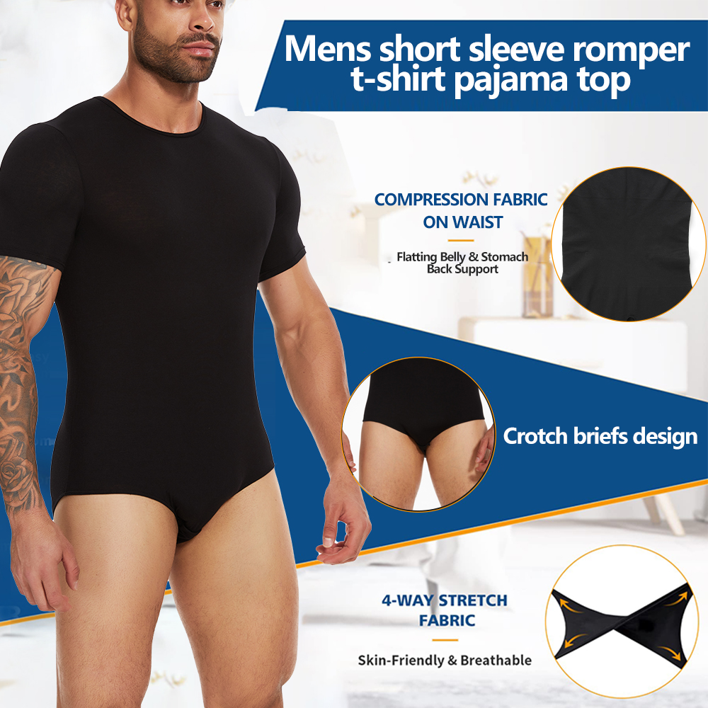 Short Sleeve Full Body Shaper  – обзор и цена Undershirt Crew Neck