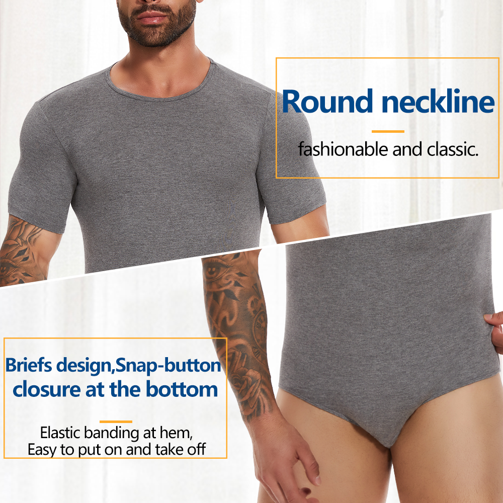 Short Sleeve Full Body Shaper  – обзор и цена Undershirt Crew Neck