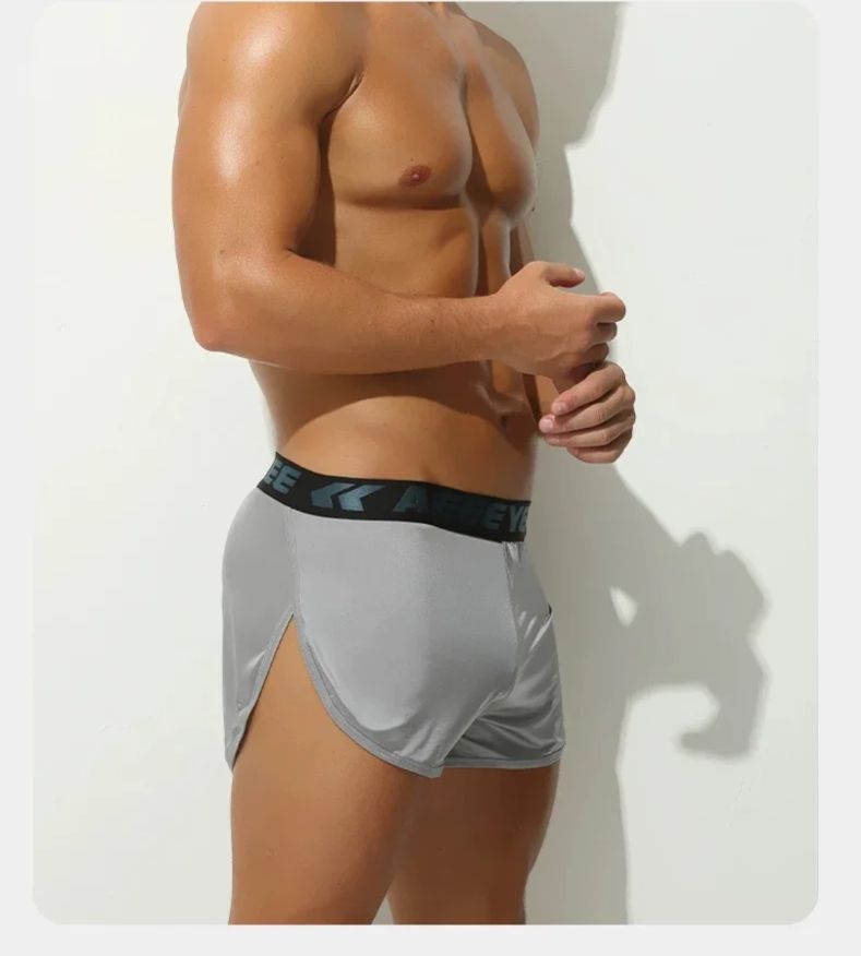 Men's Solid Color Underwear bo – обзор и цена Mesh Sport Boxer