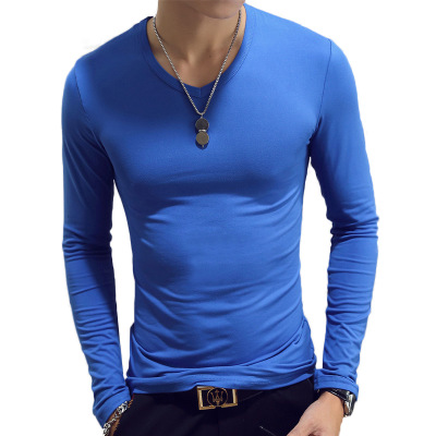 V Neck Mens T Shirts Plain Lon – обзор и цена Undershirt Crew Neck