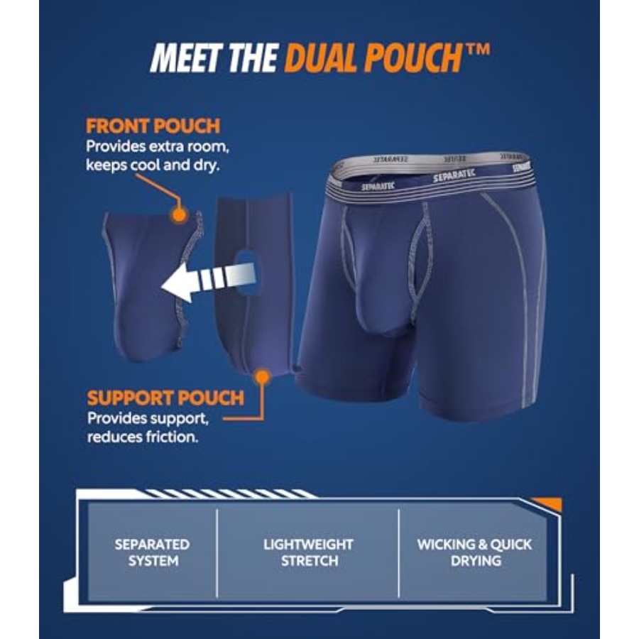 Separatec Mens Underwear with  – обзор и цена Performance Boxer Sport