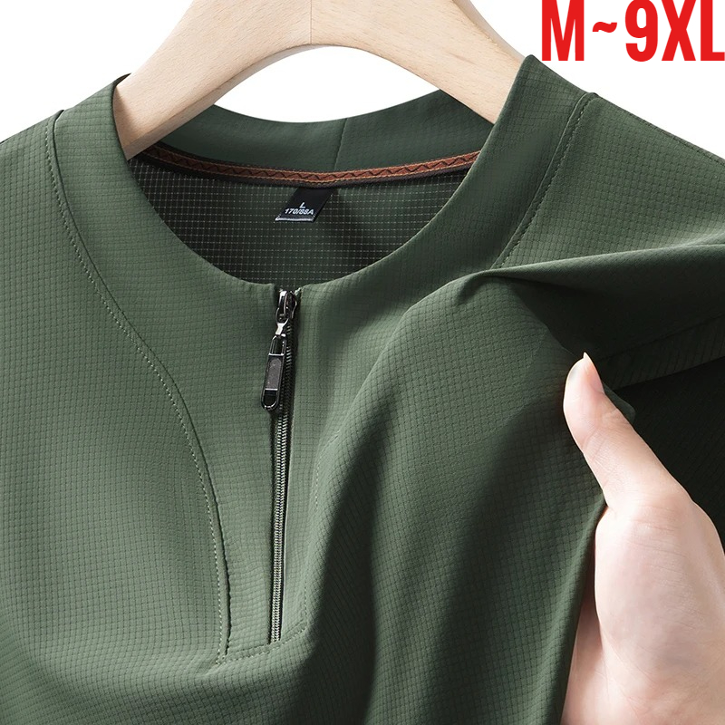Big Size 9XL Men's Ice Silk He – обзор и цена T Shirt Tight Fit