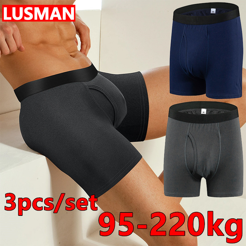 3pcs Men's Cotton Underwear Bo – обзор и цена Boxer Brief Pack Cotton