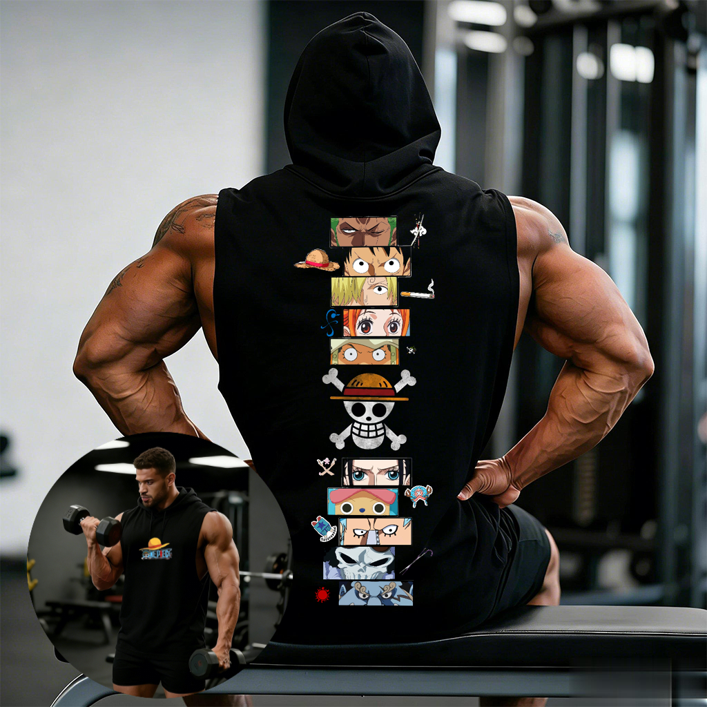 One Piece Anime Hoodie Sleevel – обзор и цена Sleeveless Undershirt