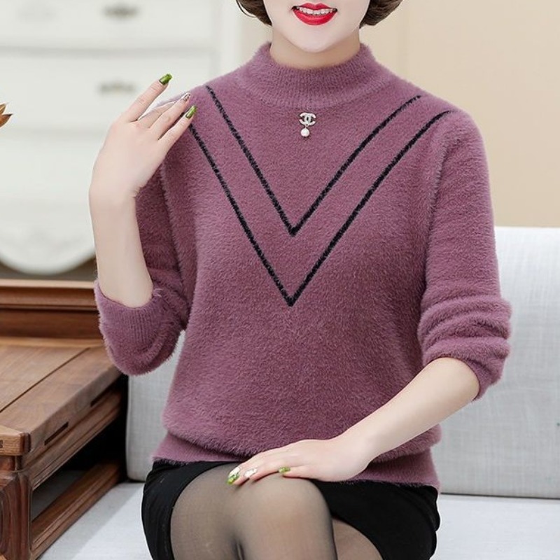 Women's Autumn Winter Solid Fl – обзор и цена Undershirt Crew Neck