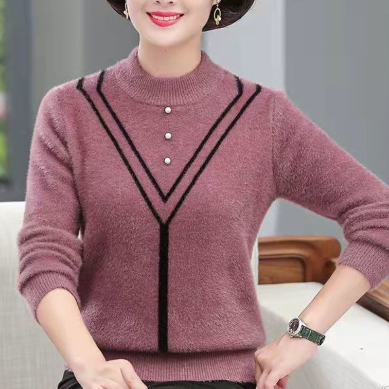 Women's Autumn Winter Solid Fl – обзор и цена Undershirt Crew Neck