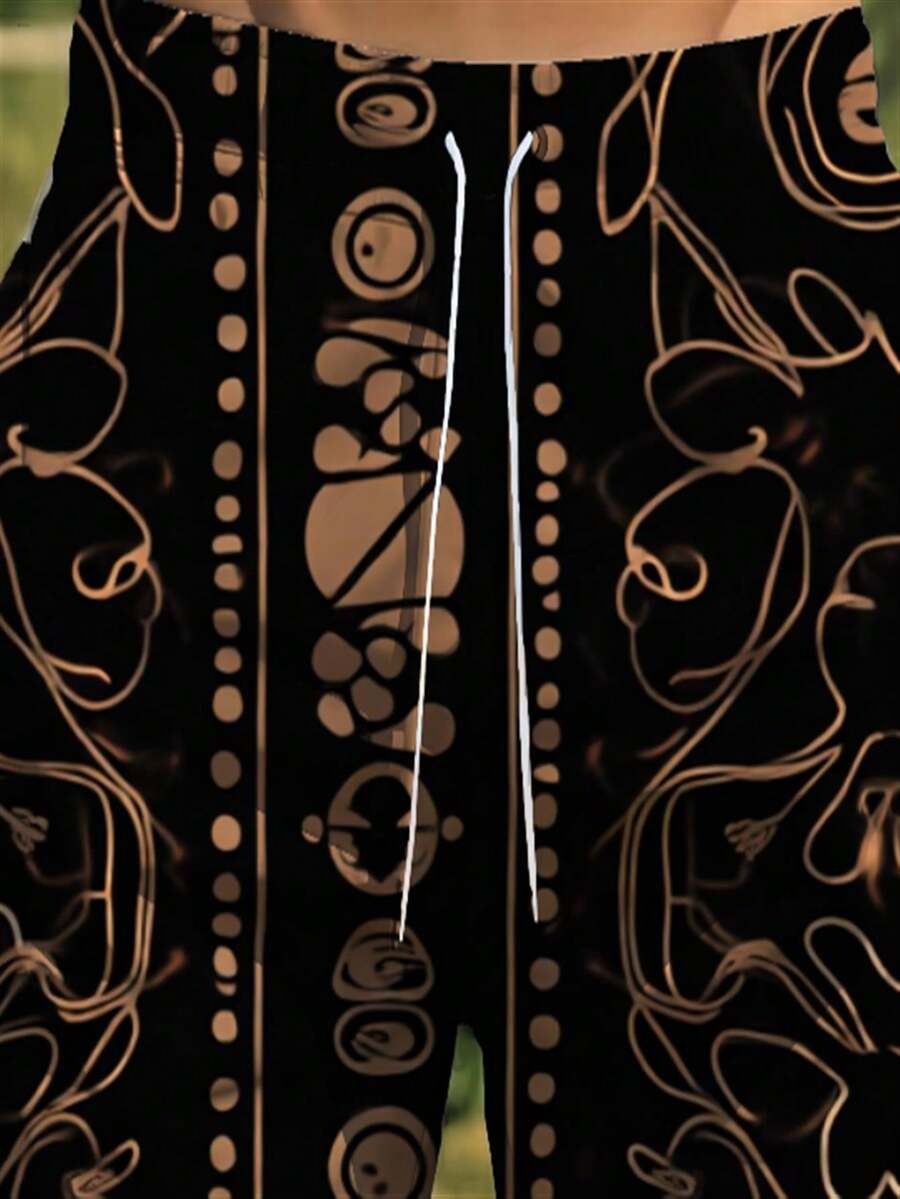 Mens Abstract Geometric Print  – обзор и цена Trunk Breathable Men