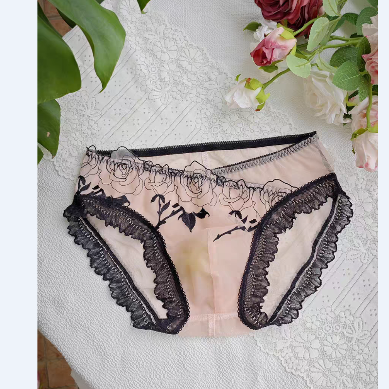 Men's Elegant Embroidery Lace  – обзор и цена Pouch Boxer Pouch